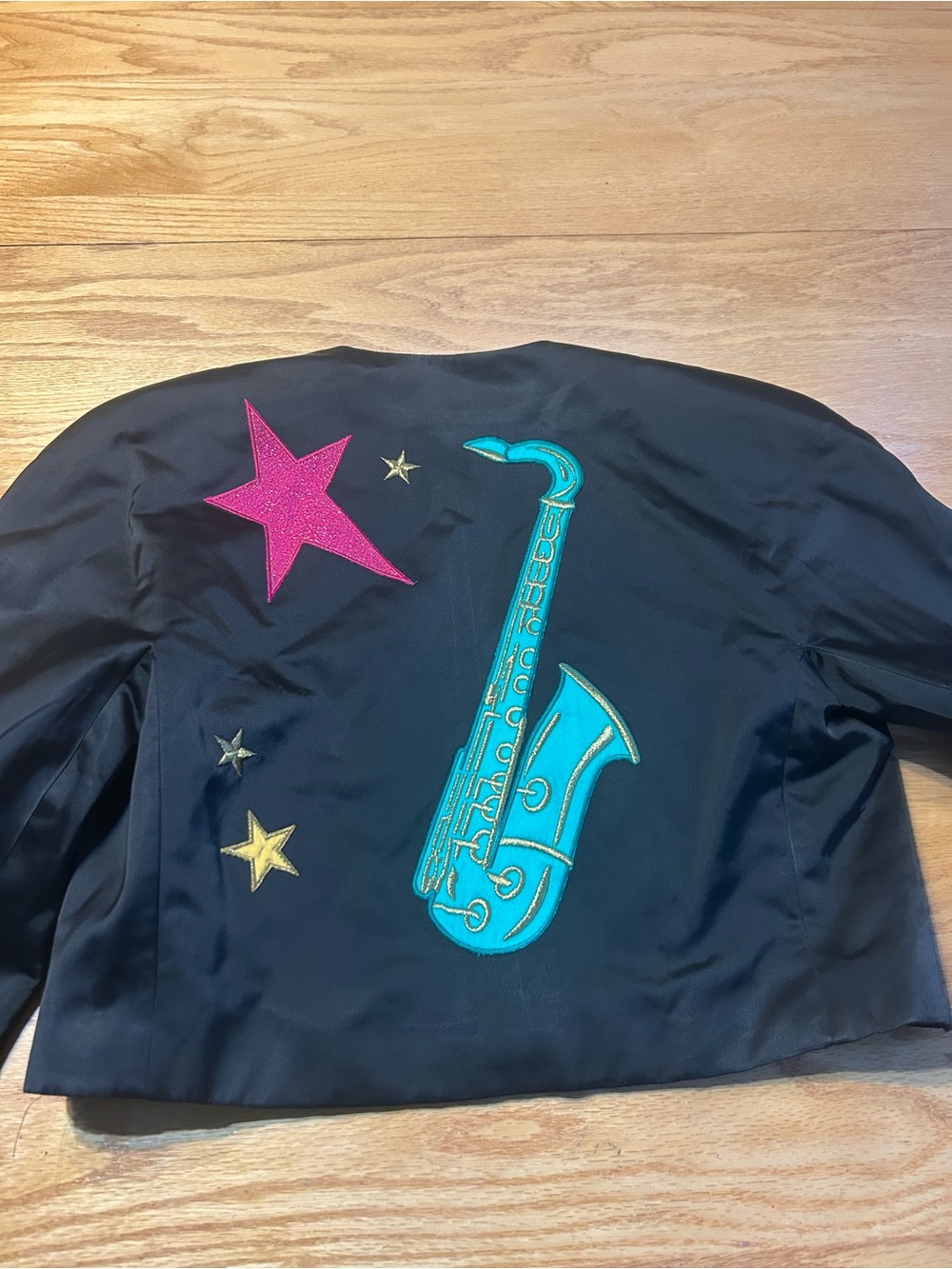 VTG Mondi West Germany Cropped Jacket Blazer 34 Pop Art Music Notes Bolero 80s - Picture 10 of 10